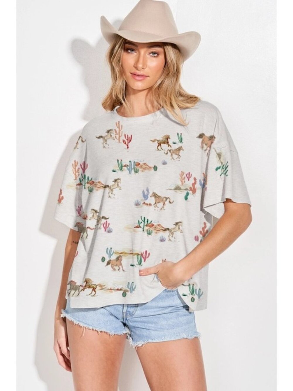 Light Weight Thermal SS Top in Lt Gray.